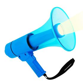 5Core Megaphone Bullhorn Speaker Waterproof 50W Bull Horn Battery Power Cheer Megafono 800 Yards Range Loudspeaker W LED Light Siren Ergonomic Handle