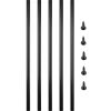 VEVOR Deck Balusters, 51 Pack Metal Deck Spindles, 32"x0.75" Staircase Baluster with Screws, Aluminum Alloy Deck Railing for Wood and Composite Deck