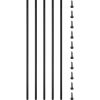 VEVOR Deck Balusters, 16 Pack Metal Deck Spindles, 44"x0.5" Staircase Baluster with Screws, Iron Deck Railing for Wood and Composite Deck