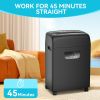 Paper Shredder,18-Sheet High Security Level P-4 Heavy Duty Paper/Card Shredder for Home Office by 5.28 Gallons Pullout Waste Bin (ETL)